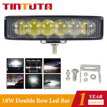 TINTUTA 9-30V 18W 6 Led bar 6 inch Led fog lights Off road Flood Light Bar For Car Boat Truck Suv 4x4 Tractor Atv LED Work Light 2024 - buy cheap