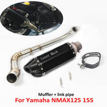 Motorcycle Exhaust Muffler Escape Header Pipe Link Connect Tube Slip on Kit for Yamaha NMAX155 NMAX125 NVX155 AEROX155 2024 - buy cheap