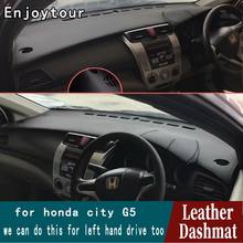 For Hond city G5 2008 2009 2010 2011 2012 2013  Leather Dashmat Dashboard Cover Pad Dash Mat Carpet Car Styling Accessories RHD 2024 - buy cheap