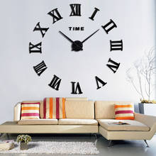 Wall Clock Mirror European Style 3D DIY Wall Stickers Creative Home Decor for Living Room Quartz Movement 2024 - buy cheap