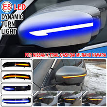Repetidor de luz LED de señal de giro dinámica Fob para Nissan x-trail T32 Rogue Qashqai J11 Murano Z52 Navara Pathfinder, 2 uds. 2024 - compra barato