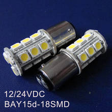 Luces de freno para camión, lámpara de estacionamiento BA15 de 12/24V P21/5W, bombillas BAY15D de 24v, luces led de 1157 24v, envío gratis, 5 unids/lote 2024 - compra barato