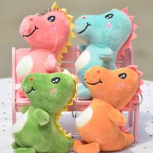 new cute 11cm plush dinosaur Keychain cool doll stuffed soft decoration good quality  christmas festival gift for friend 2024 - buy cheap