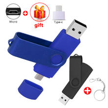 Custom Logo Smartphone Pendrive OTG USB Flash Drive Cle Usb 2.0 Stick 64G Otg Pen Drive 4g 8g 16g 32g 128MB Storage Devices Gift 2024 - buy cheap