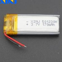 Xinj-bateria de polímero de lítio li 3.7v e 170 mah para relógio inteligente dvc, mp4, fone de ouvido bluetooth, alto-falante 2024 - compre barato