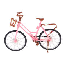 Escala de 1/6 modelo de bicicleta de plástico, para brinquedo acessório de casa de bonecas 2024 - compre barato