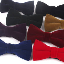 Gravata borboleta clássica para homens e mulheres, gravata tipo laço para festa de casamento, gravata vermelha e preta 2024 - compre barato