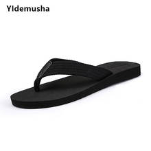 YIdemusha/Новинка 2020 года; летние мужские Вьетнамки; высококачественные пляжные сандалии; нескользящая Повседневная обувь; zapatos hombre; оптовая продажа 2024 - купить недорого