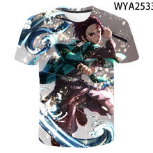 2020 Cartoon Anime Demon Slayer Kimetsu no Yaiba 3D T Shirt Men Women Children Cool T-shirt Boy Girl Kids KNY Printed Tops Tee 2024 - buy cheap