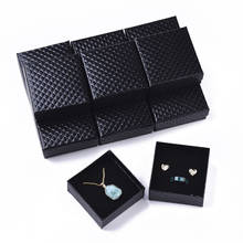 1pcs Square Cardboard Boxes Jewelry Display Storage Packing for Ring Earring Pendant Necklace Gift with Sponge 7x7x3cm 2024 - buy cheap