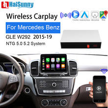 Wireless Carplay Retrofit For Mercedes W166 W292 GLE 2015-2019 Support NTG 5.0 Multimedia Screen Reverse camera Navi For Benz 2024 - compre barato