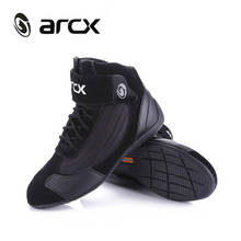 ARCX Motorcycle Riding Boots Cow Leather Racing Shoes Street Moto Motorbike Motocross Chopper Boot Ankle Breathable Shoes 2024 - buy cheap