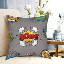 Superhero Rap Pillow Case Printed Home Soft Throw Pillow Superhero Comic Words 2024 - buy cheap