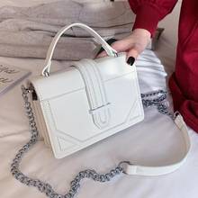 Elegant Female Square Tote bag 2020 Fashion New High Quality PU Leather Women's Designer Handbag Chain Shoulder Messenger Bag 2024 - купить недорого