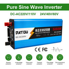 Car Power Inverter 5000W Pure Sine Wave 24V to 220V Voltage Converter Inverter Battery  LCD Display Transformer Rated 3000W 2024 - buy cheap