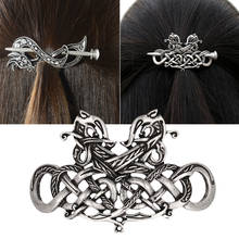 Vintage Celtics Knots Viking Runes Dragon Hairpins Metal Stick Slide Hair Clips Women Hair Holder Jewelry Accessories 2024 - buy cheap