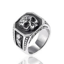 Simple Gothic Fairy Tale Biker Skull Rings For Men Punk Rock 316L Stainless Steel Ring For Women Jewelry 2024 - buy cheap