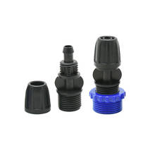 1/2" 3/4" Male to 3/8" hose barb connector With lock nut G1/2 G3/4 to 8/11 water pipe joint connector 4pc 2024 - buy cheap