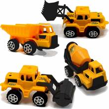 1pc New Children's Sliding Plastic Engineering Vehicle Bulldozer Roller Cement Tank Car Toy Fun Model Toy Car For Baby Kids Gift 2024 - buy cheap