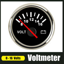 52mm Voltmeter For Car Boat Motorcycle 8-16V Waterproof Gauge With Red Backlight Voltage Volt 2024 - buy cheap