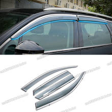 acrylic car window door visor rain shield guard for volkswagen touareg vw cr 2018 2019 2020 2021 2022 2023 accessories r line 2024 - buy cheap