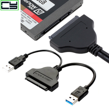 USB 3,0 o USB 2,0 a SATA, Cable adaptador de 22 pines para HDD de 2,5/3,5 pulgadas, convertidor de disco duro de energía externa 2024 - compra barato