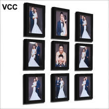 Marco de fotos clásico para colgar en la pared, conjunto de 9 unids/set para boda, recomendado para pareja, marcos de fotos blancos, marco de pared, decoración del hogar 2024 - compra barato