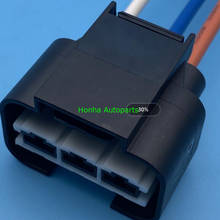 Conector impermeable para ventilador de radiador eléctrico, conector hembra automotriz de 3 pines, 1/2/5/10/20 uds, con arnés de cables de 15cm, 12WAG, 1743271 2024 - compra barato