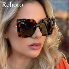 Óculos de sol feminino quadrado gradiente, óculos escuros com uv400, design de marca retrô, transparente e luxuoso, 2020 2024 - compre barato