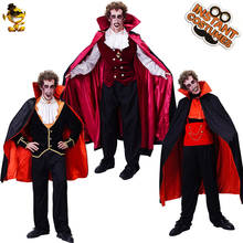 Men Vampire Costume Adult Halloween Costume Role Playing Cool Ghost Vampire Clothes with Cape 2024 - buy cheap