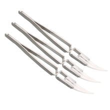 3pcs Anti-Static Reverse Ceramic Tweezers Heat Resistant Conductive Stainless Steel Curved Straight Tweezers Hand Tools 2024 - buy cheap