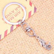 New Fashion Keychain 22x12mm mermaid Pendants DIY Men Jewelry Car Key Chain Ring Holder Souvenir For Gift 2024 - buy cheap