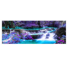5D diamond embroidery waterfall landscape diamond painting kit round rhinestone mosaic complete picture home decoration 2024 - buy cheap