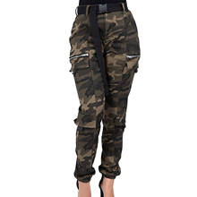 Women Camouflage Cargo Pants High Waist Pants Slim Fit Women Harem Camo Pants Streetwear Punk Cargo Pant Trousers#g30 2024 - buy cheap