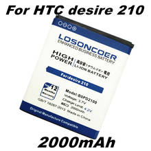 LOSONCOER 2000mAh B0PD2100 Battery For HTC Desire 210 Battery 2024 - buy cheap