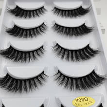 5 Pairs thick Mink Eyelashes Make up Lashes natural long false lashes dramatic faux eye lashes for makeup mink cilios faux cils 2024 - buy cheap