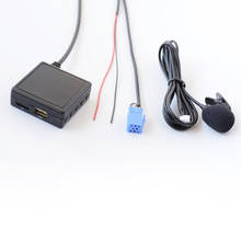 Adaptador de microfone de carro, adaptador bluetooth 5.0, entrada aux sem fio, cabo de áudio para smart fortwo 450, rádio mp3 2024 - compre barato