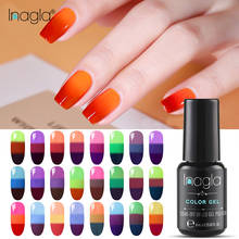 Inagla-esmalte de uñas en Gel UV LED, laca termo de larga duración para salón de manicura, Serie de cambio de Color de temperatura, 8ML 2024 - compra barato
