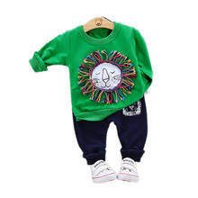 Roupa infantil de desenho animado, calça e camiseta esportiva para garotos e garotas, roupas casuais de outono e primavera para crianças 2024 - compre barato