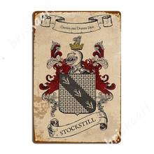 Stockstill Coat Of Arms (England) Metal Signs Cinema Garage personalized Poster Wall Tin sign Posters 2024 - buy cheap