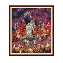 Magician Painting Stamped Cross Stitch Kits DIY Needlework Set for Embroidery Kit Aida 14ct 11ct Printed Canvas DMC Floss Crafts 2024 - buy cheap