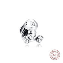 Fit Europe Charm Bracelet 925 Sterling Silver Lovely Nini the Rabbit Charms Beads Women DIY Jewelry Making Wholesale 2024 - buy cheap