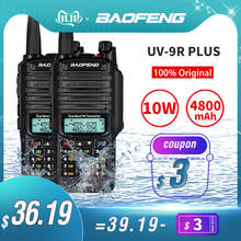 ¡Gran oferta! Baofeng-walkie-talkie UV-9R plus, Radio CB Ham portátil resistente al agua, transmisor de banda Dual hf, 10W 2024 - compra barato