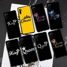 King Queen Crown Phone Case For Huawei honor Mate P 9 10 20 30 40 Pro 10i 7 8 a x Lite nova 5t Soft silicone Shell Cover Funda 2024 - buy cheap