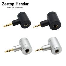 1Pcs HIFI Angle 4.4 Balanced Earphone Adapter 4.4mm Female to 2.5mm 4Pole / 3.5mm 3Pole Male Plug DIY for SONY , Music Players 2024 - buy cheap