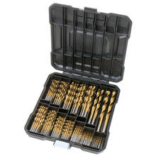 100Pcs Titanium-Coated HSS Mini Metal Drill Bit Set Woodworking Tools for Dremel Rotary with Plastic box 2024 - buy cheap