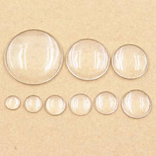 Cabujones redondos de cristal transparente, cabujones de alta calidad, DIY, 40mm, 35mm, 30mm, 25mm, 20mm, 18mm, 16mm, 15mm, 14mm, 12mm y 10mm 2024 - compra barato