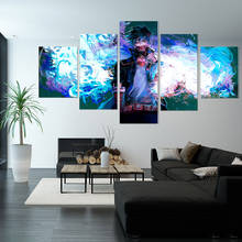 5 Piece Dabi Blue Flames My Hero Academia Anime HD Print Poster Drawing Prints Art Canvas Paintings for Home living Room Decor 2024 - buy cheap