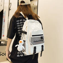 Женский водонепроницаемый рюкзак EnoPella, черный нейлоновый школьный рюкзак для девочек-подростков 2024 - купить недорого