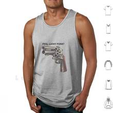 Feel Lucky Punk-Camiseta sin mangas, chaleco salvaje, salvaje, Clint, Eastwood, 44, 9mm, Ak, protegido por pistolas, Ar15 2024 - compra barato